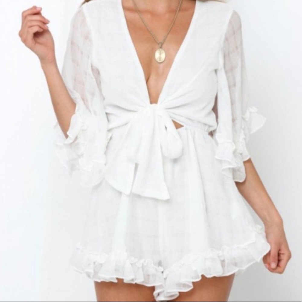 My Kim Collection | NWT White Tied-Together Dress